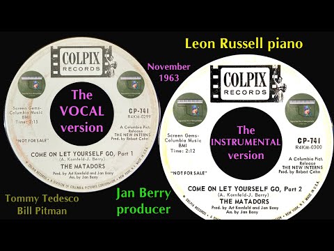 Thumbnail for The Matadors "Come On Let Yourself Go" PARTS 1 & 2 (RARE instrumental) 1963 Leon Russell Jan Berry by Johnny Otis