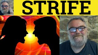 🔵 Strife Meaning - Strife Examples - Strife Definition - Essential GRE Vocabulary - Strife