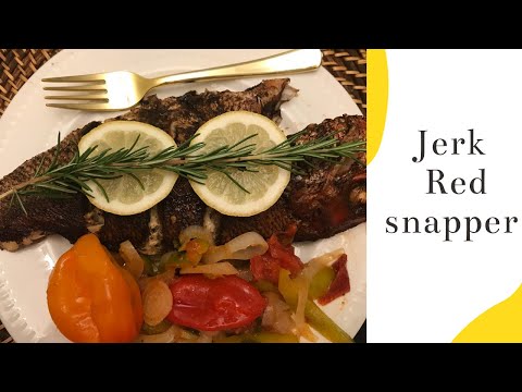 OVEN BAKED JERK RED SNAPPER