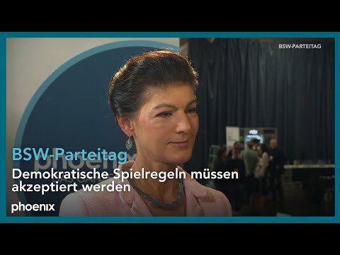 BSW-Parteitag: Sahra Wagenknecht im Interview mit phoenix-Reporterin Katharina Kühn | 6.12.2025