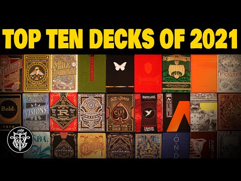 My Top 10 Playing Card Decks of Last Year! 2021's Absolute Best!