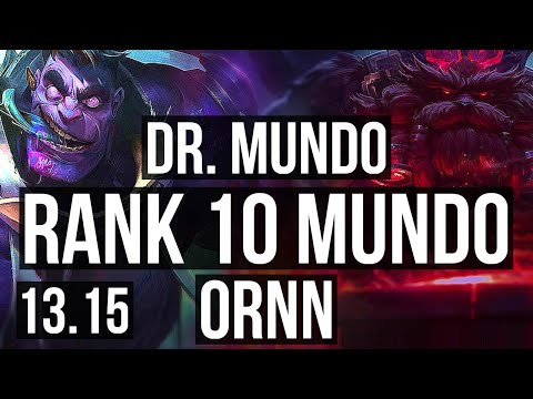 DR. MUNDO vs ORNN (TOP) | Rank 10 Mundo | EUW Grandmaster | 13.15