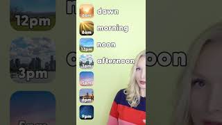 - Can you name these times of day? #learnenglish #english #vocabulary
