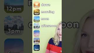  - Can you name these times of day? #learnenglish #english #vocabulary