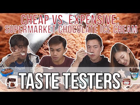 Cheap VS Expensive Supermarket Chocolate Ice Cream  | Taste Testers | EP 65