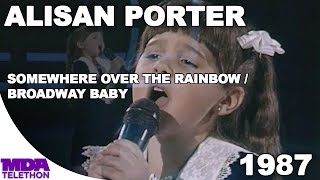 Alisan Porter - &quot;Somewhere Over The Rainbow&quot; &amp; &quot;Broadway Baby&quot; (1987) - MDA Telethon