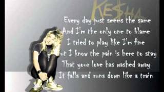 Kesha - Feels Like Rain (Lyrics On Screen With Download Link)