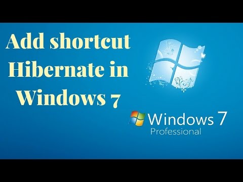 Add shortcut Hibernate in Windows 7(speak khmer) Video