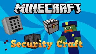 MINECRAFT | MOD SHOWCASE: SECURITY CRAFT - Keypads, Lasers, Locked Doors, Retinal Scanners and More!