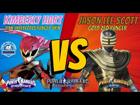 Power Rangers Legacy Wars | Kimberly Hart Pink Hyperforce Ranger Vs Jason Lee Scott Gold Zeo Ranger