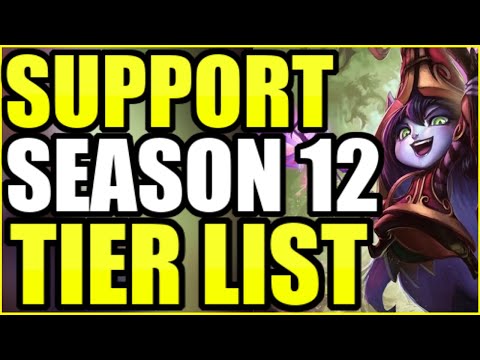 Season 12 Support Tier List.... (PLAY THESE CHAMPS TO CLIMB!)