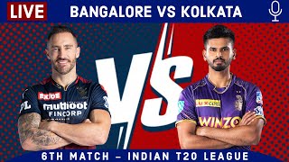 Live: Bangalore Vs Kolkata | Last 10 Overs | RCB Vs KKR Live Scores & Commentary | LIVE - IPL 2022