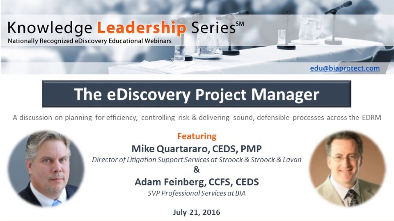 The eDiscovery Project Manager