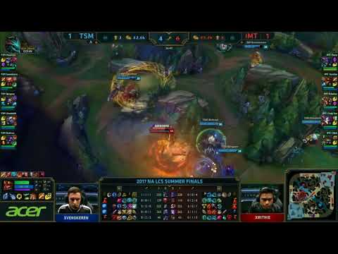 [GG] TSM (Bjergsen Orianna) VS IMT (Cody Sun Jinx) Game 3 Highlights - 2017 NA LCS Summer Finals