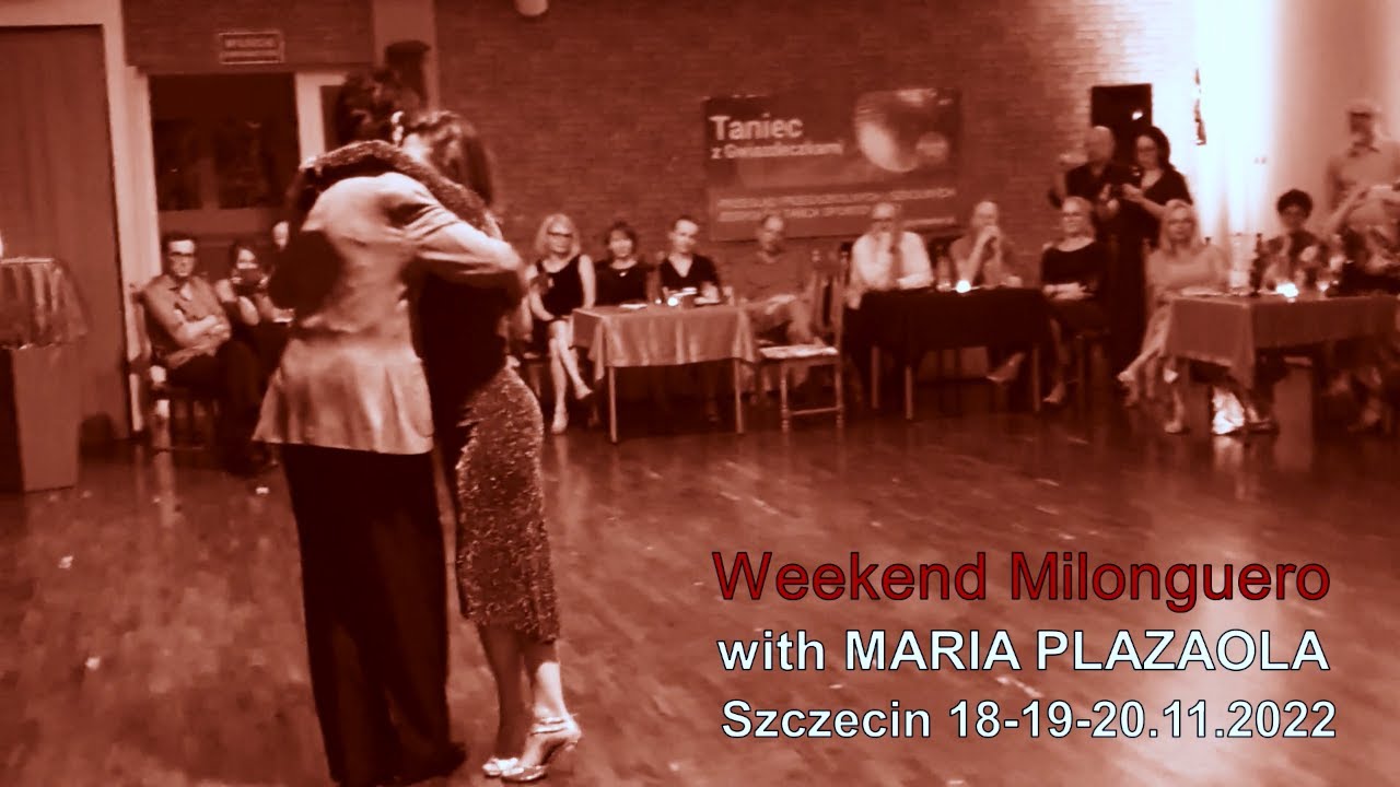Maria Plazaola tango with Ryszard in Poland @ La Milonga Portena 2022