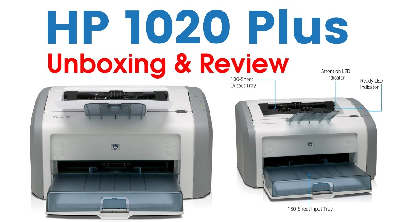 HP 1020 Plus Single Function Laser Printer Unboxing & Review