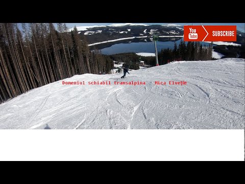 Transalpina Ski Resort Coborâre integrală Pârtia Roșie 4k Gopro Hero