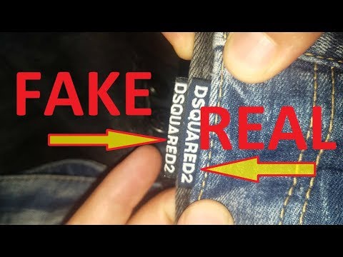 Real vs. Fake DSQUARED2 jeans. How to spot fake Dsquared