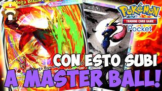 🔥 ¡LLEGUÉ A MASTER BALL con este MAZO de MEGA BLAZIKEN EX! | Pokémon TCG Pocket