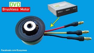 How to Run The Brushless DVD Motor | CD ROM Motor