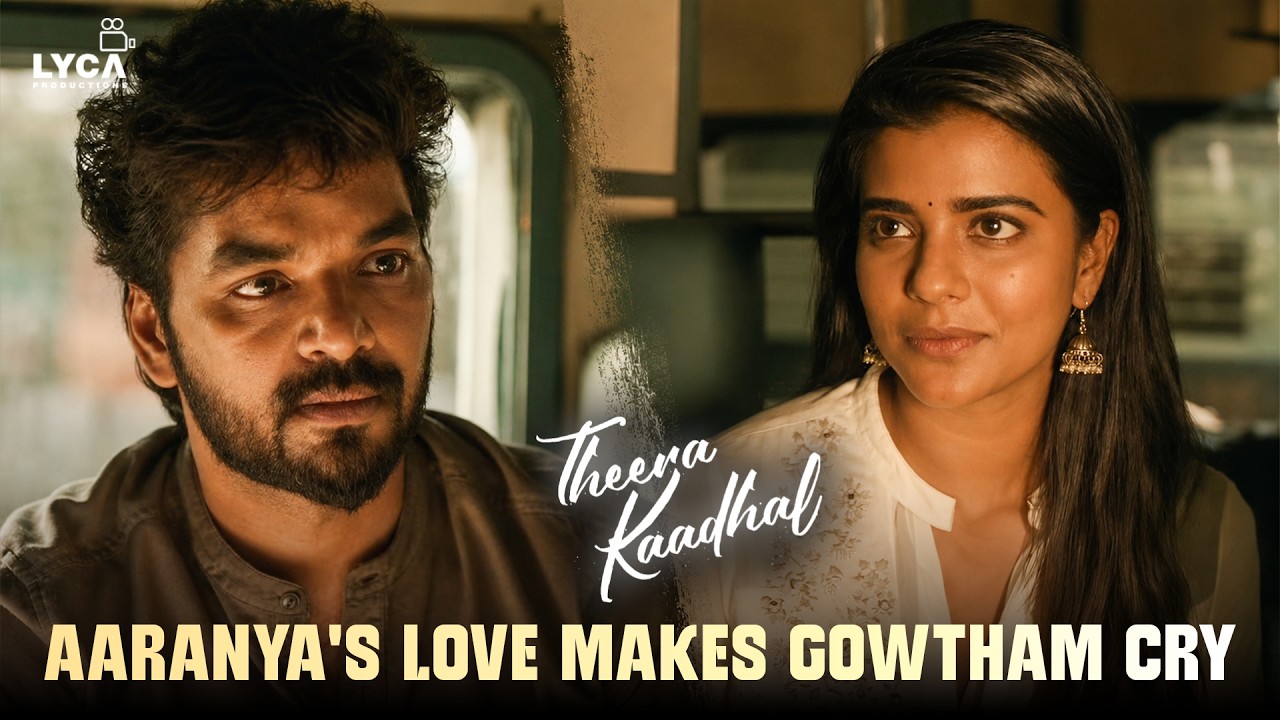 Theera Kaadhal Movie Scenes | Aaranya's Surprise Visit Makes Gowtham Cry | Jai | Aishwarya Rajesh