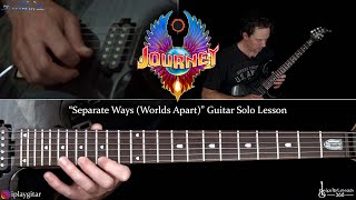 Separate Ways (Worlds Apart) Guitar Solo Lesson - Journey