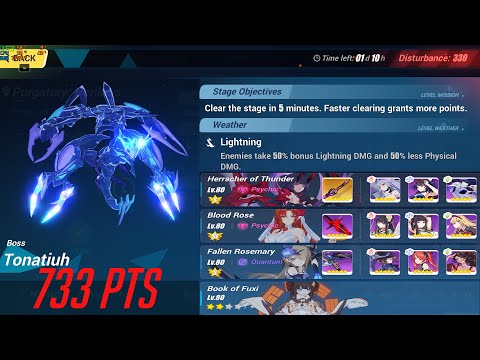 [HI3 Exalted RL SEA] [Lightning+] Tonatiuh HT(3/4) FR BR 733 pts (330 Eh)