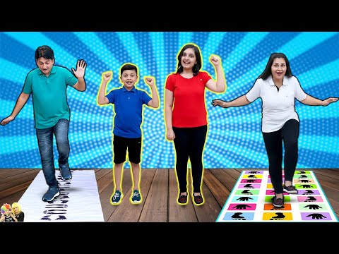 HOP SCOTCH | Family Challenge Jumping Jack | Aayu and Pihu Show