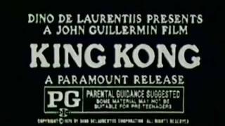 King Kong (1976) Video