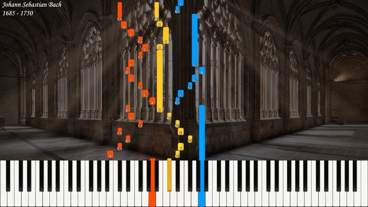 JS Bach - Prelude and Fugue 10 in E Minor BWV 879 WTC 2 | Piano Synthesia | Library of Music
