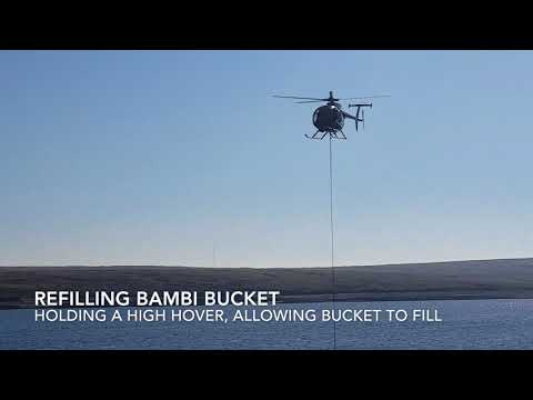 Hughes / MD500 on Saddleworth Moor WILDFIRES, Helicopter Firefighting, June 2018