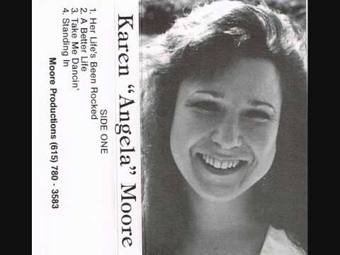 KAREN ANGELA MOORE's 1993 Country Demo Tape of  TAKE ME DANCIN'