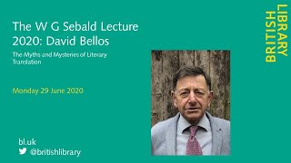 Sebald Lecture 2020: David Bellos
