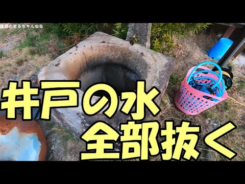 井戸を掃除する 植生藻類を除去する スチールブラシ 実体壁の堅牢性を検査する