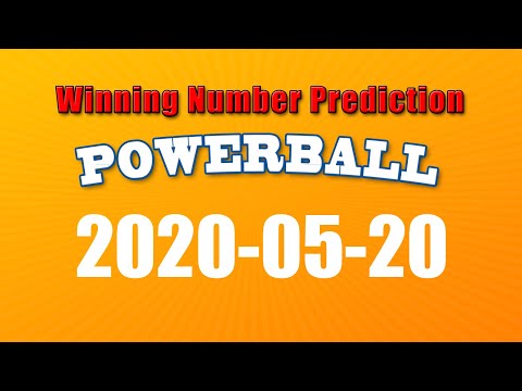 Winning numbers prediction for 2020-05-20|U.S. Powerball