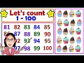 Learn How To Count From 1 100 Counting Numbers 1 To 100 Counting Tutorial For Kids