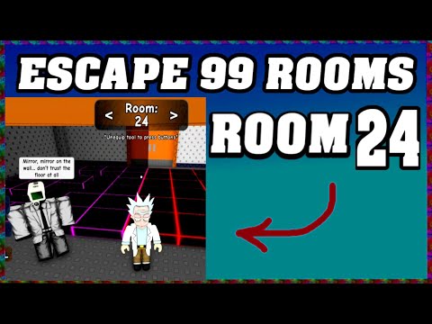 ROOM 24 ESCAPE 99 ROOMS Roblox Walkthrough [Full Guide English] 🗝️
