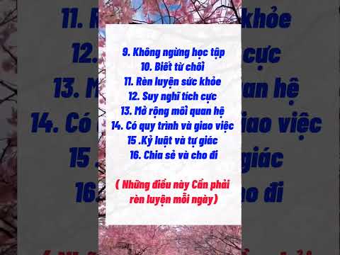 16 IỀU NHẤT ĐỊNH PHẢI LÀM ĐỂ THÀNH CÔNG