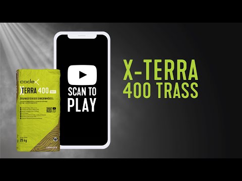 SCAN TO PLAY - Verlegen von Fliesen & Naturstein mit dem Drainagemörtel codex X-Terra 400 Trass
