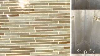 Alys Edwards Groovy Sticks in Contemporary Shower Alys Edwards Groovy Sticks in Contemporary Shower