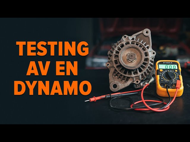 Se en videoguide om hvordan du skift VW TIGUAN Dynamo