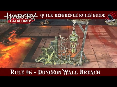WARCRY CATACOMBS WALL BREACH - WARCRY QUICK RULES REFERENCE GUIDE #6- Warhammer Age of Sigmar Warcry