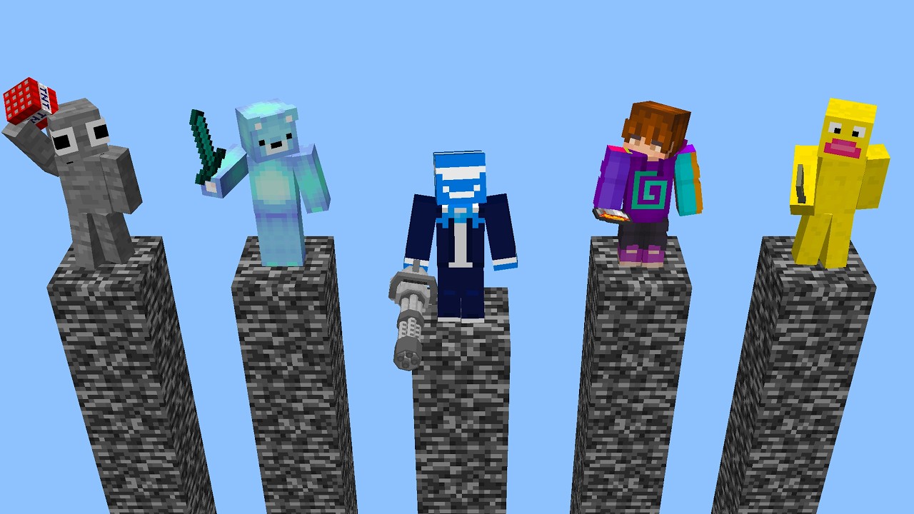 The Most Chaotic Modded Minecraft Pillars Video