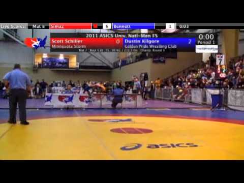 University Freestyle 96kg - Dustin Kilgore vs. Scott Schiller
