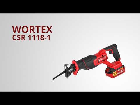 фото аккумуляторный сабельная пила wortex (вортекс) csr 1118-1 xlt 18в, 4 ач акб, дер. 110 мм. 18 в, 4 ач 0