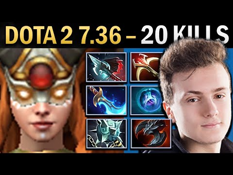 Lina Dota 2 7.36 Miracle with 20 Kills and Gleipnir - TI13