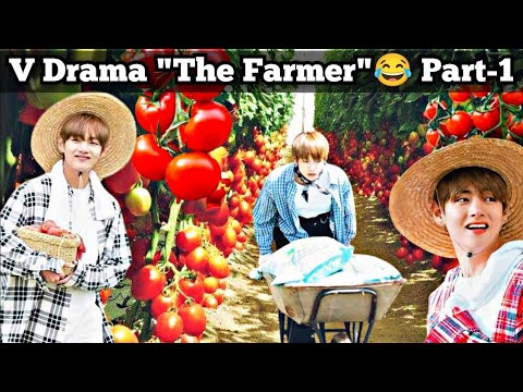 V Drama"The Farmer"😂Part-1💜//Bts hindi funny dubbing 😜#darkbtsvenom 🔥