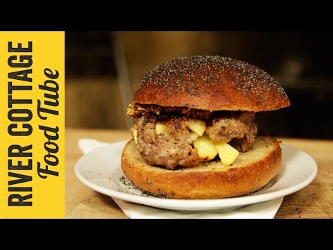 Pork, Sage & Apple Burger | Gill Meller