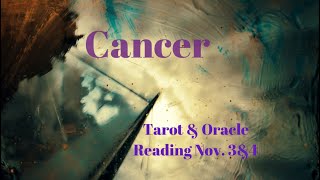Cancer Fated Help By Design November 3&4 tarot and Oracle reading
