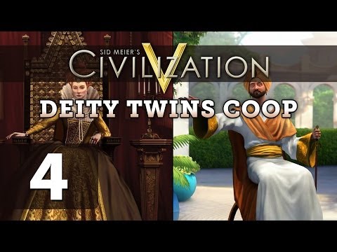 Civilization 5 Deity Twins Co-op - Part 4 (England / Arabia)